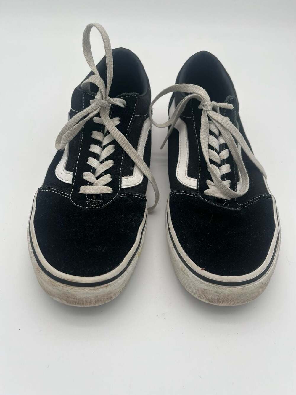Vans Old Skool Black Suede Low Top lace up Sneakers Men's Size 10 skater
